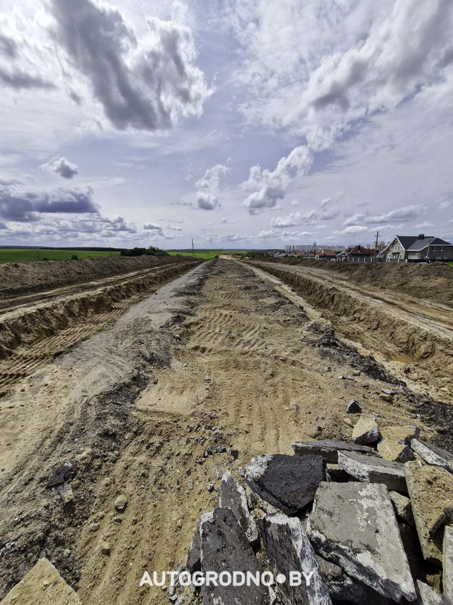 Строительство объездной дороги в сторону м-на Ольшанка в Гродно