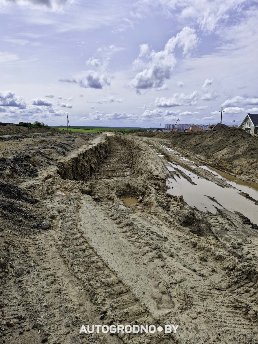 Строительство объездной дороги в сторону м-на Ольшанка в Гродно