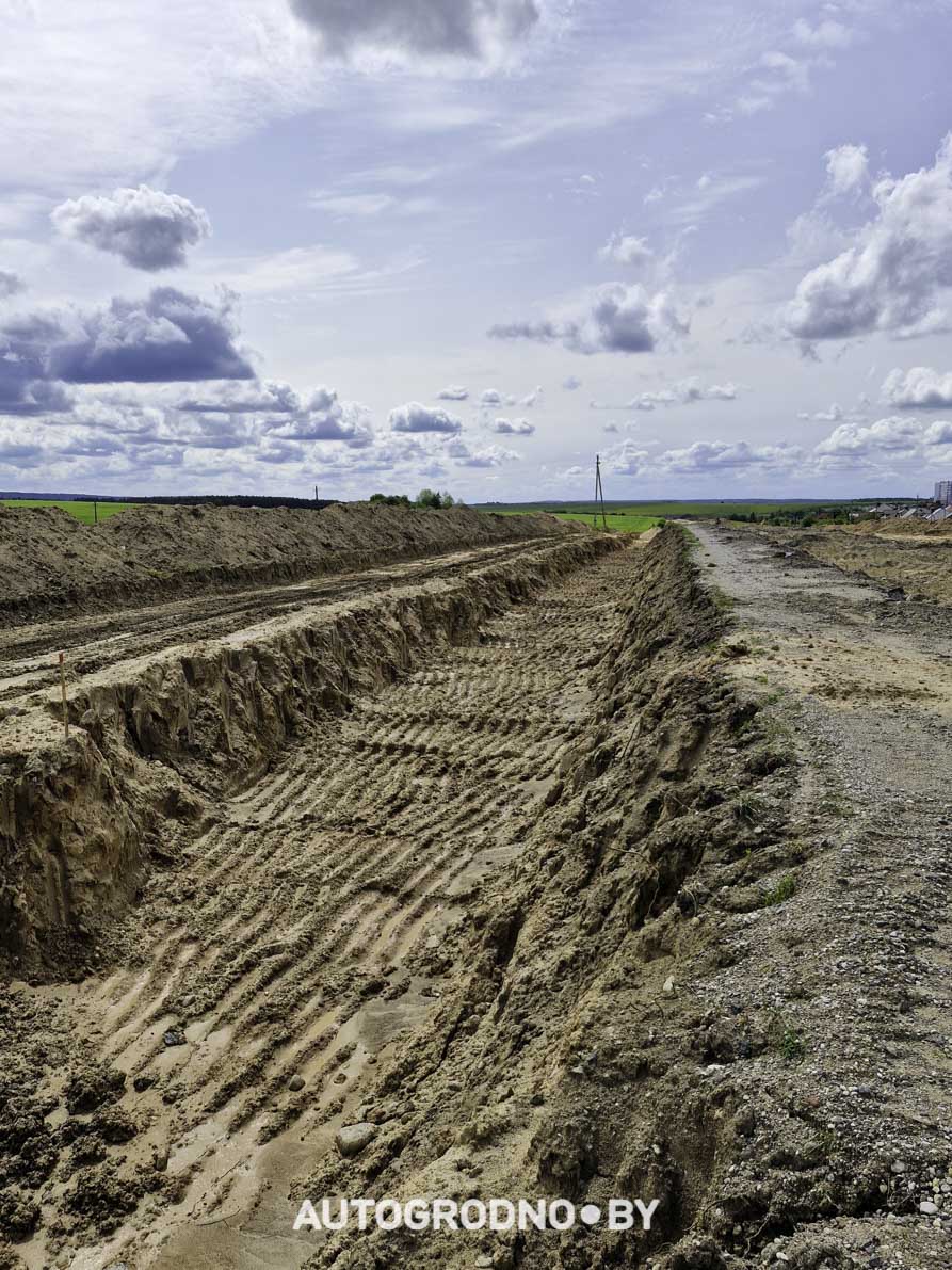 Строительство объездной дороги в сторону м-на Ольшанка в Гродно