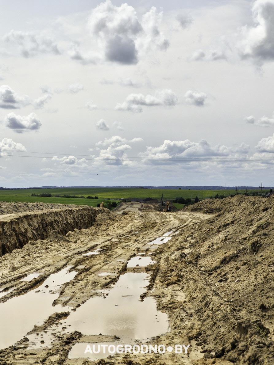 Строительство объездной дороги в сторону м-на Ольшанка в Гродно
