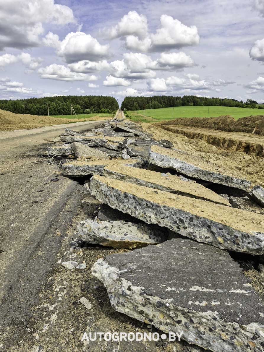 Строительство объездной дороги в сторону м-на Ольшанка в Гродно