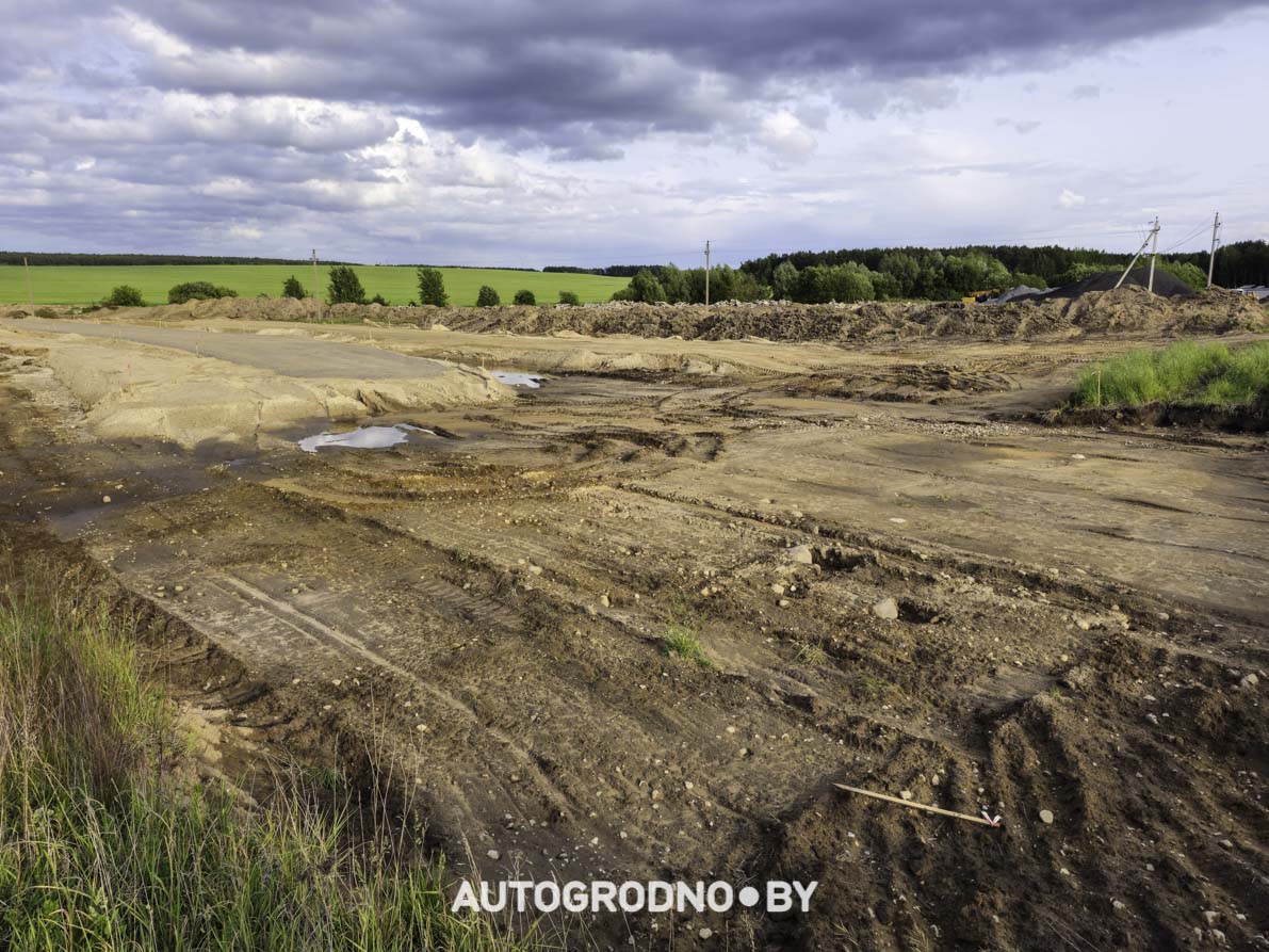 Строительство объездной дороги в сторону м-на Ольшанка в Гродно