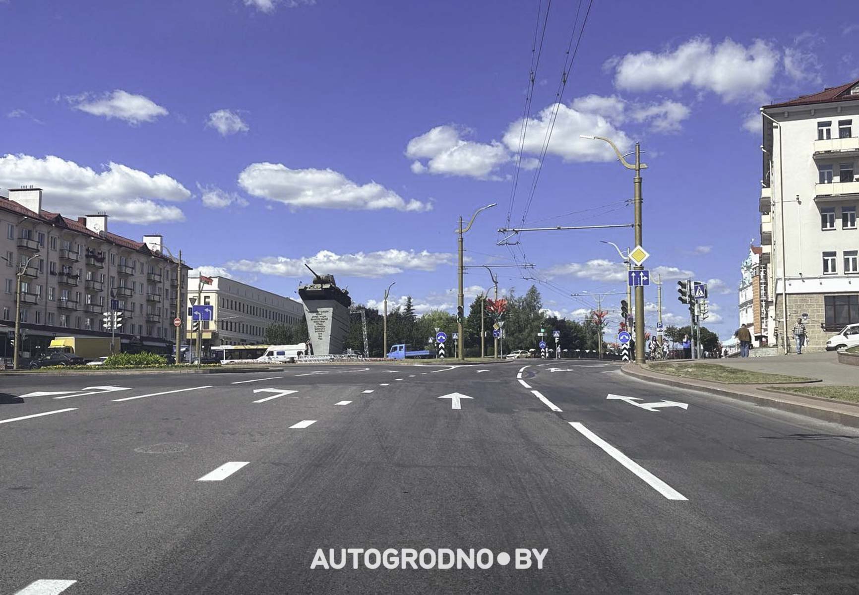 Дрифт в Гродно - разметка через сутки