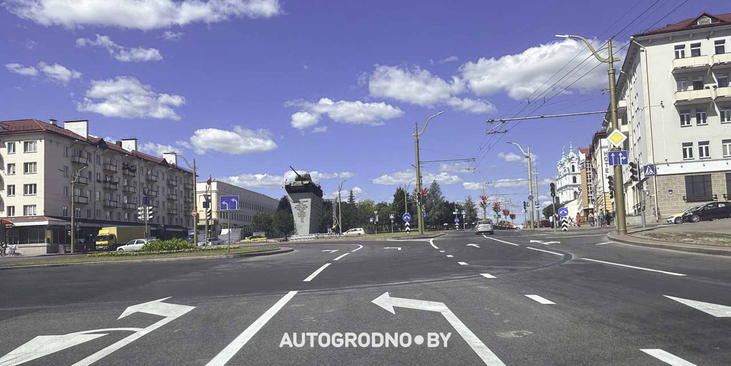 Дрифт в Гродно - разметка через сутки