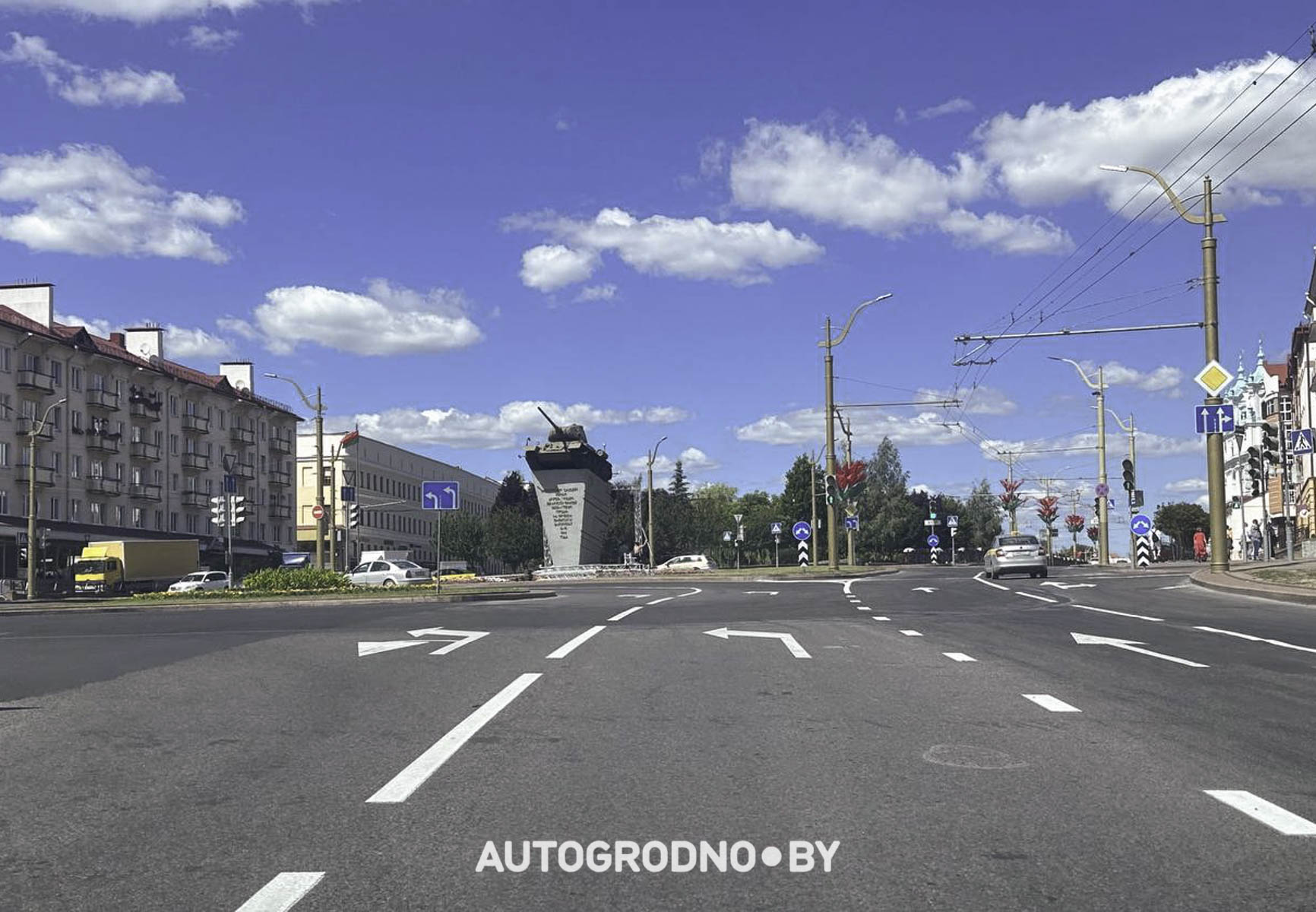 Дрифт в Гродно - разметка через сутки