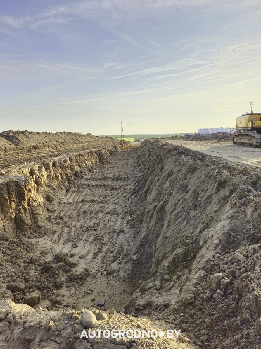 Строительство объездной в Гродно - бетонка - 16 06 2025