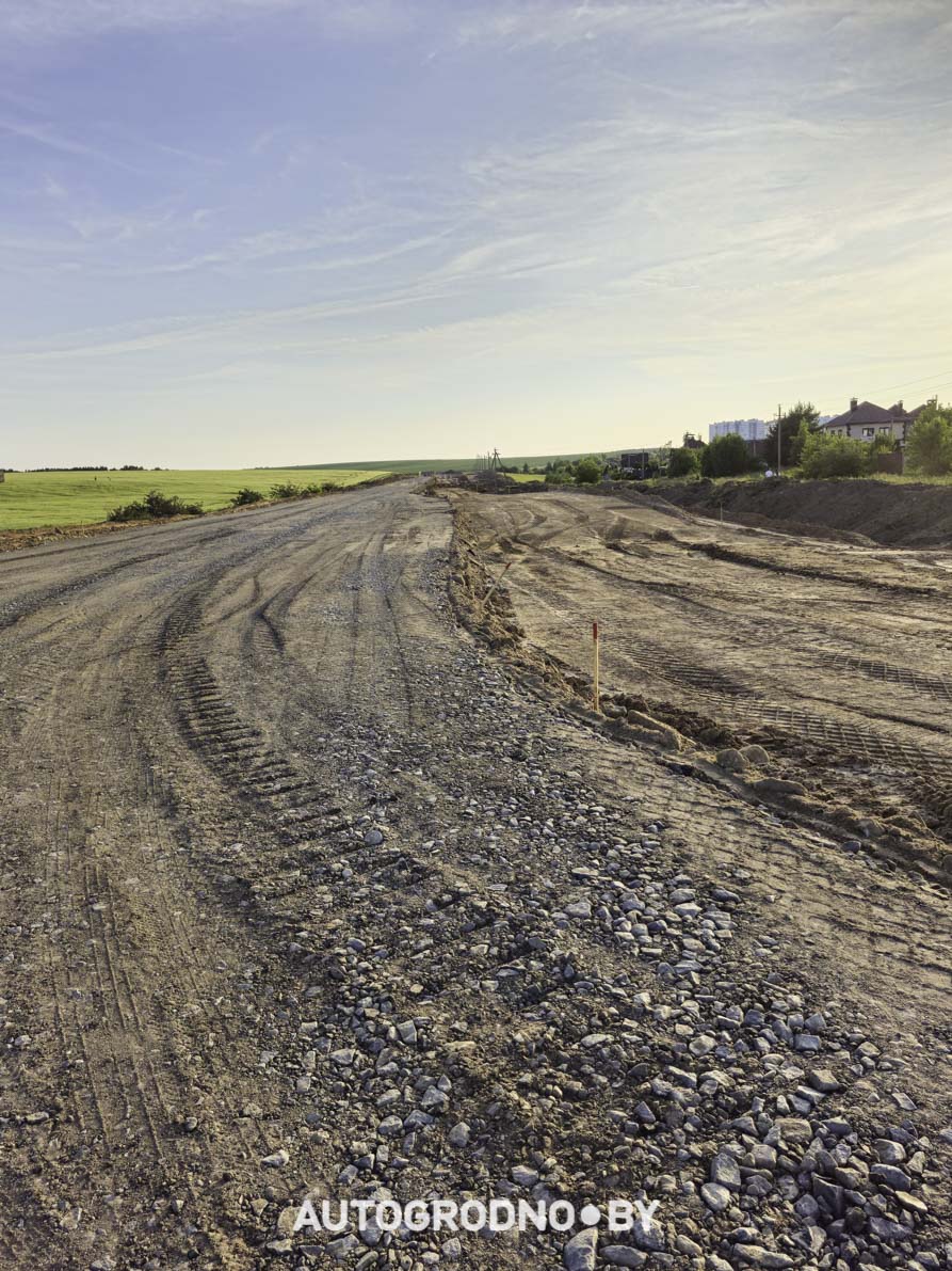 Строительство объездной в Гродно - бетонка - 16 06 2025
