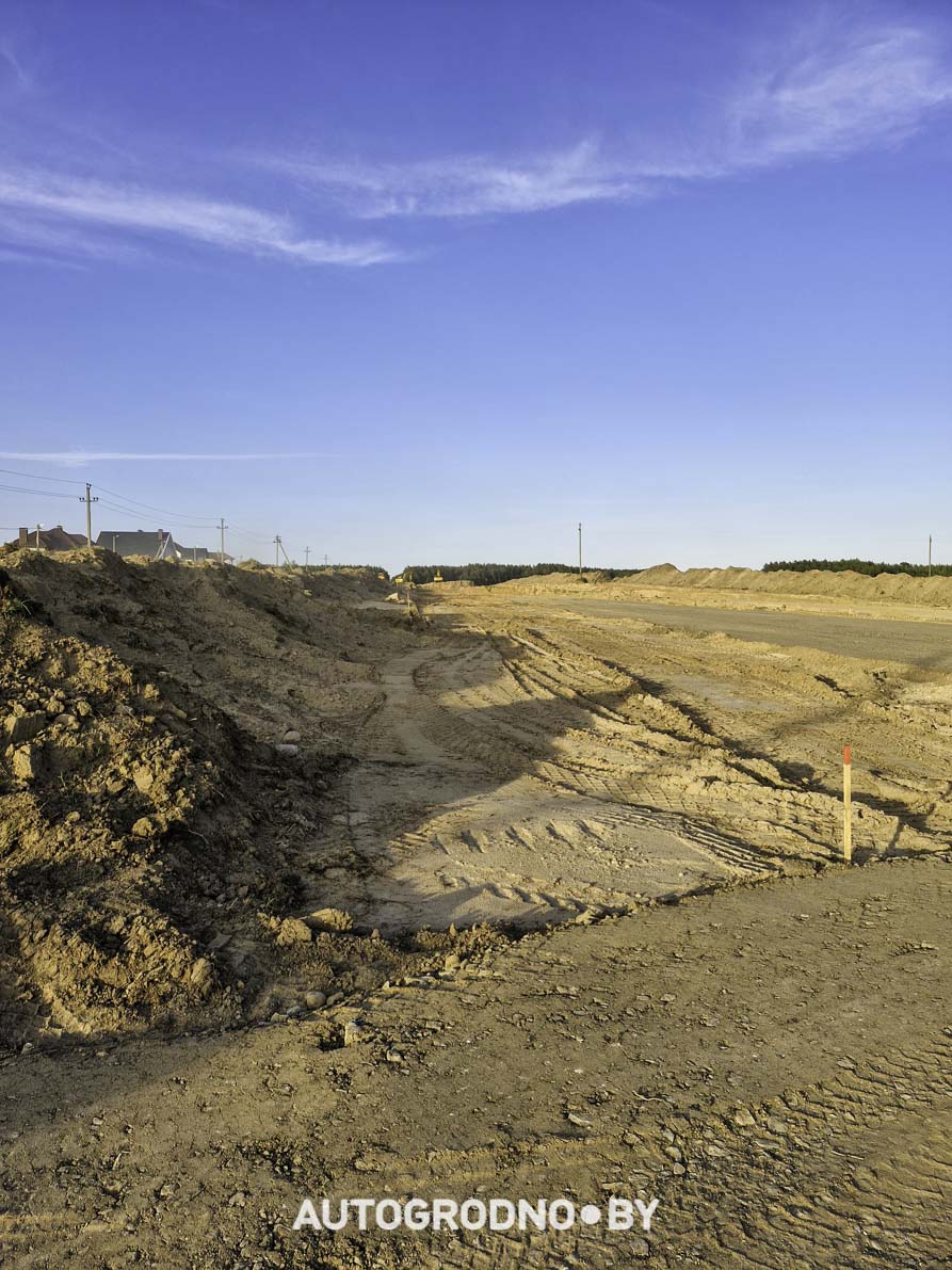 Строительство объездной в Гродно - бетонка - 16 06 2025