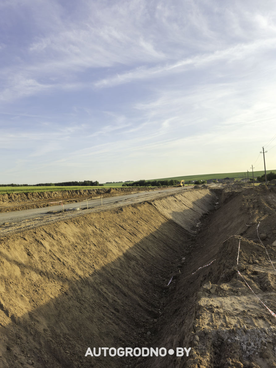 Строительство объездной в Гродно - бетонка - 16 06 2025