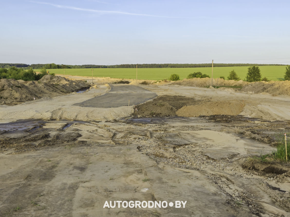 Строительство объездной в Гродно - бетонка - 16 06 2025
