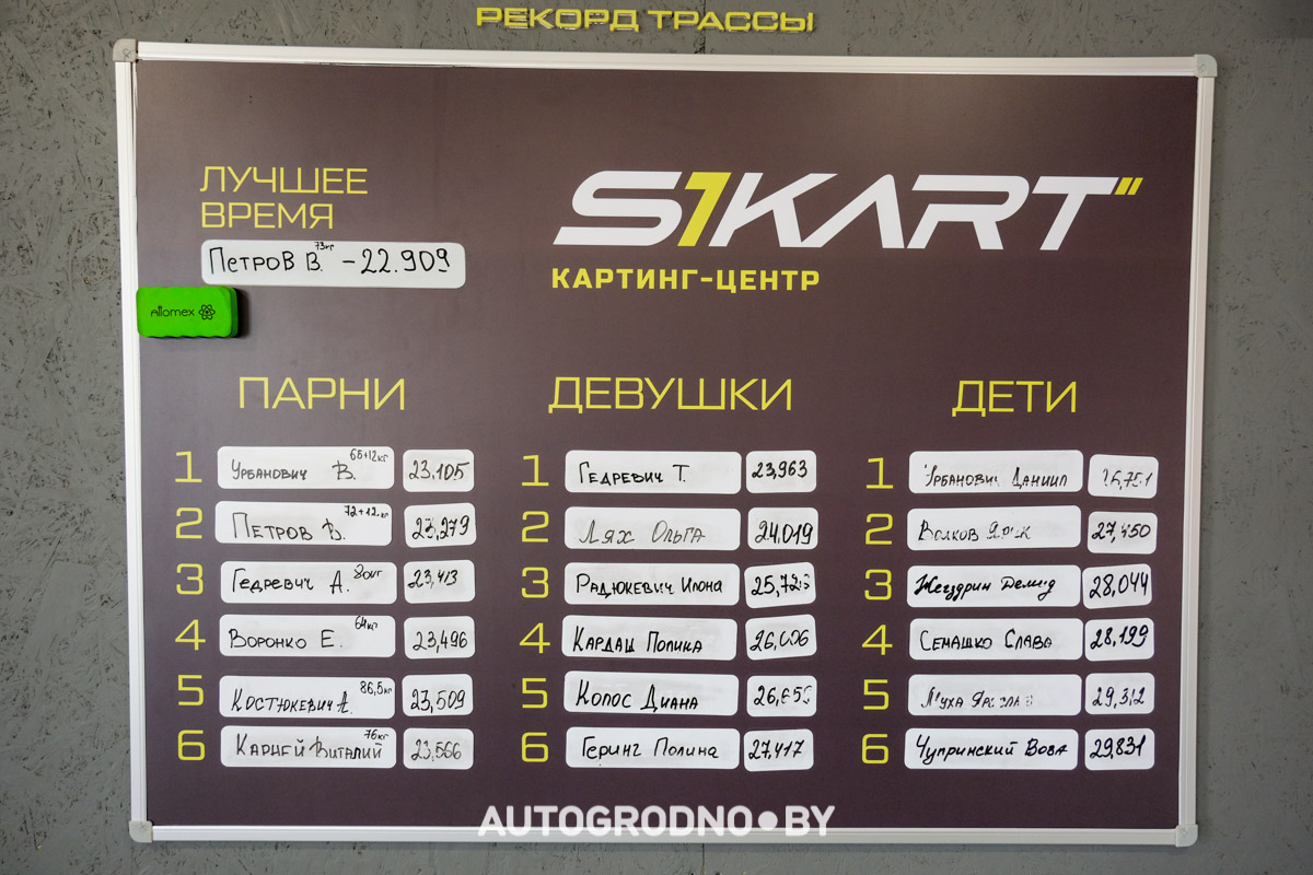 4 часа гонок на картинге в Гродно