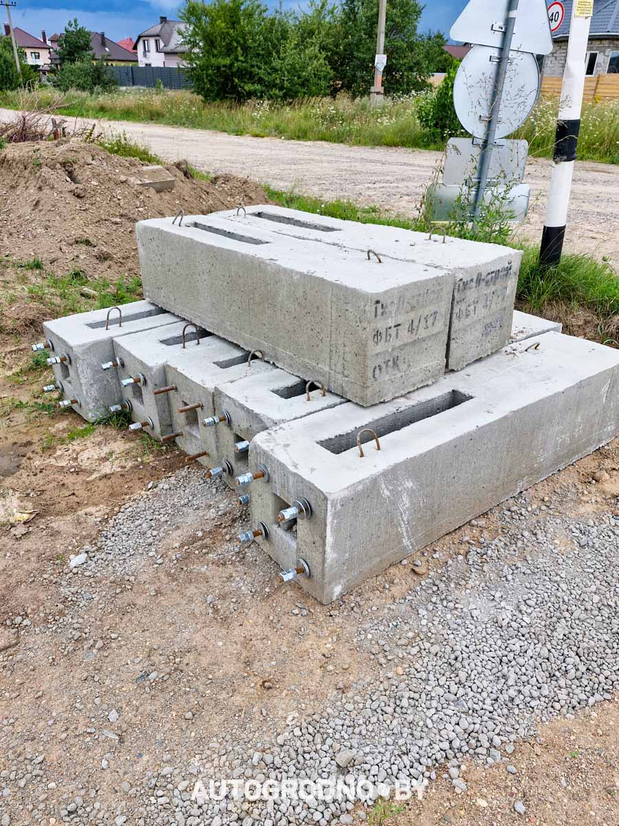 Строительство объездной дороги в Гродно в сторону Ольшанки - бетонка