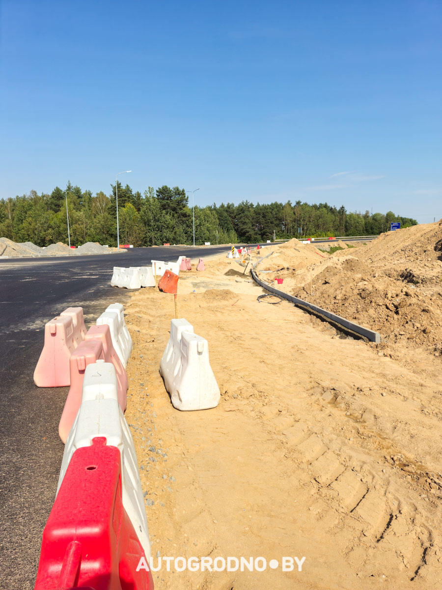 Реконструкция дороги Бетонки в Гродно - сентябрь 2025 - фото