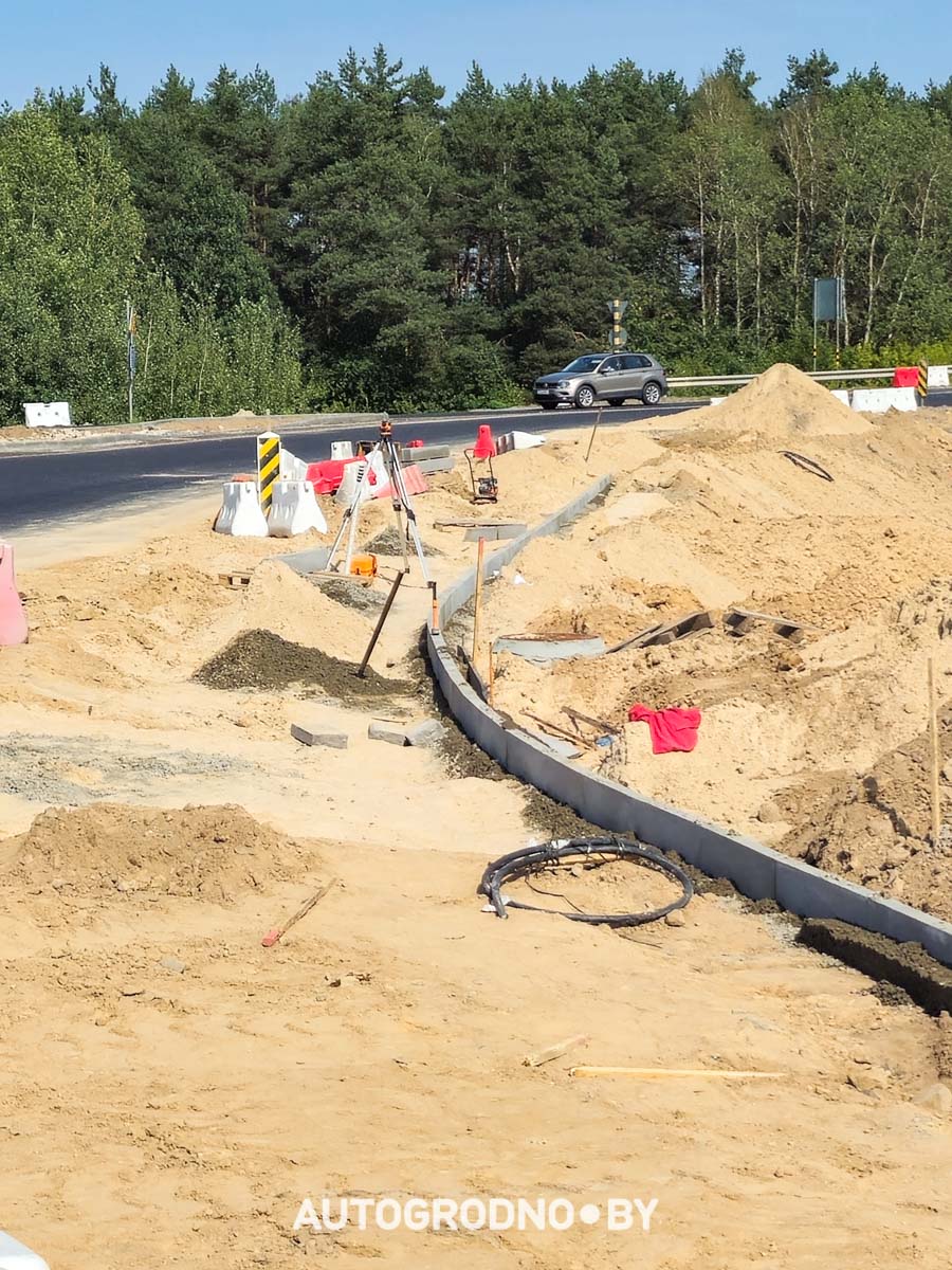 Реконструкция дороги Бетонки в Гродно - сентябрь 2025 - фото