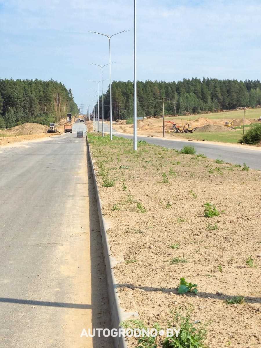 Реконструкция дороги Бетонки в Гродно - сентябрь 2025 - фото