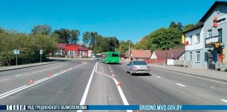 В Лососно на выезде из Гродно изменили организацию дорожного движения