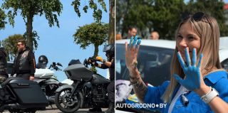 "День, тёплый во всех отношениях". Как автомобилисты и мотоциклисты Гродно детям праздник сделали