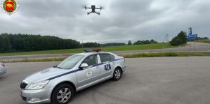 ГАИ Гродно использует дроны на трассах. Под особым контролем – правила обгона. Видео