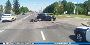 Дорожное происшествие в Слониме: 44-летний мотоциклист получил травмы после столкновения с Ford