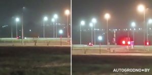 "5 минут дрифтовали на площадке в Ольшанке, а потом укатили в сторону города". Читатель прислал видео