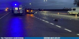Утром на М6 под Гродно насмерть сбили велосипедиста