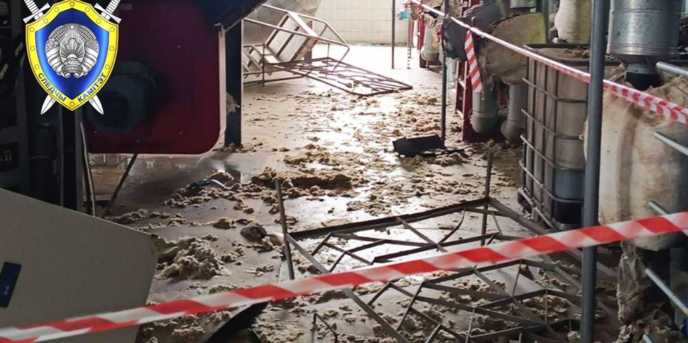 Происшествие в одном из цехов "Химволокно" в Гродно