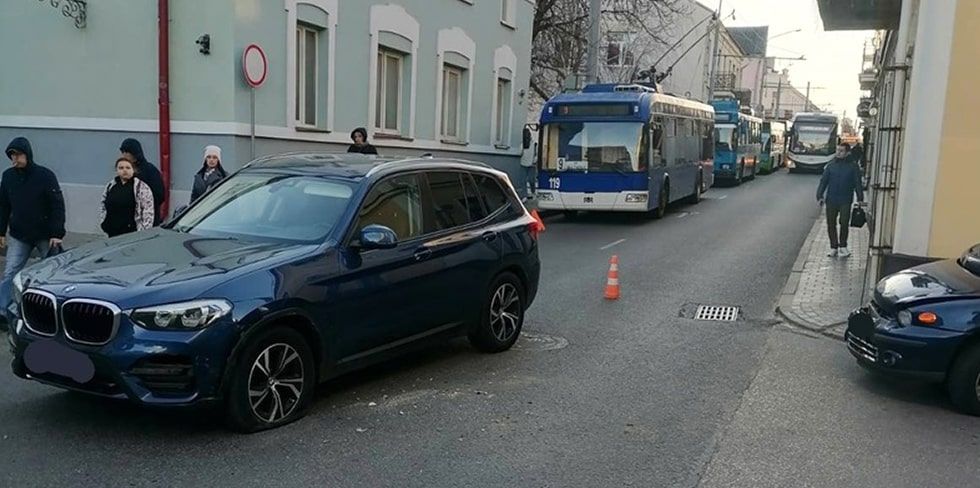 Центр Гродно штормит второй день из-за мелких ДТП