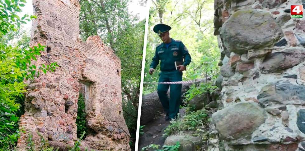Старую мельницу на Лососянке в Гродно признали объектом повышенной опасности и огородили. В чем дело?