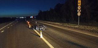 Смерть мотоциклиста на трассе М-6 под Гродно