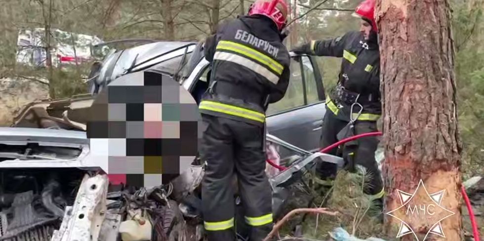 В Рождество под Зельвой работники МЧС спасли водителя