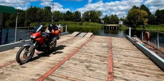 Гродненка на Aprilia Pegaso 650 проехалась по Полесью. Вот какие места она увидела