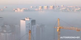 Каким сегодня увидел Гродно оператор башенного крана: "Дух захватывает"